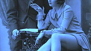 oi, ever seen a vintage london company secretary like this granny in retro action?