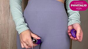 Hungarian Girl Displays Huge Pink Toy Seductively