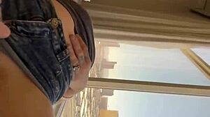 Couple enjoys passionate sex in a Vegas suite with licking and teasing