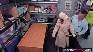 Caught MILF Shoplifter Gets Rough BDSM Fuck from Security Guards