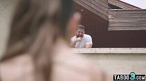 petite candie luciani receives a sensual massage with a special surprise