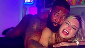 Hot blonde cheerleader Kait in a girl next door role with her lover