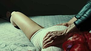 He ties my hands and uses the tool until I finish