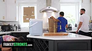 Independence Day XXX Parody with Latina Threesome