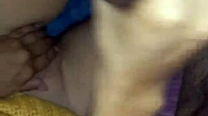 Young white girl has a quick encounter with her friend's large partner