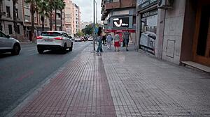 she handed out flyers, but i offered cash for a wild street romp—guess what happened?