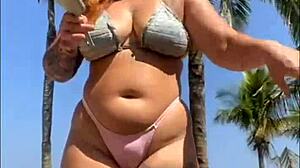 guy slapped my ass on the beach, pulled out his dick, i got scared but ended up sucking it