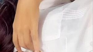 After a steamy massage, brunette craves raw pounding