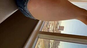 Couple enjoys passionate sex in a Vegas suite with licking and teasing