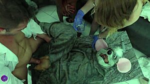 Curvy pregnant nerd babe explores sex in science name