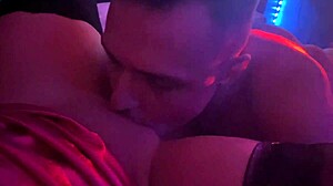 Casting session with lingerie, blowjob, and pussy licking on big ass.