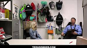 does this cute tiny blonde teen deserve a strip search for shoplifting