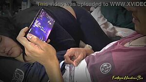 learn free fire while getting blowjob from chubby friend