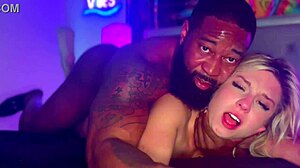 Hot blonde cheerleader Kait in a girl next door role with her lover