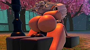 Petite Roblox blonde got nailed hard in public park