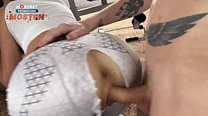 Did you see that double penetration into her tight pussy after workout?