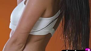 big natural tits niemira poses naked petite body