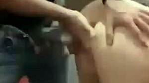 Perfect blonde gives her pink pussy in front of husband