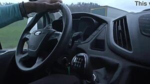 hitch-hiking francys belle takes 5on1 bbc with extreme deepthroat action