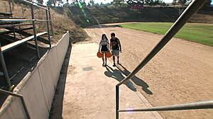 Haley Paige takes hard anal but closes eyes for facial.