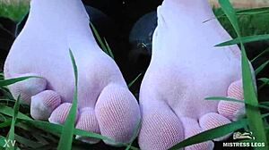 Goddess Feet In Cute White Socks