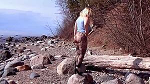 Fishnet Pantyhose Stretches Over My Big Ass!