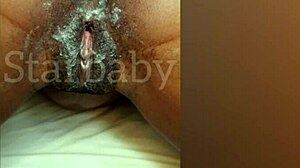 My juicy pussy got creamy after fingering it deeply!