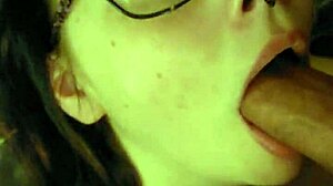 Belle tied down for throat use and domination