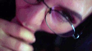 The lecherous wife enjoys giving blowjobs to her guys