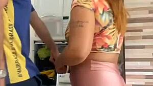 Redhead Wife Flashing Pussy Outdoors