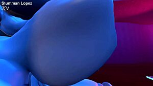 Silverzard Dominates with Massive Cock and Huge Tits Display