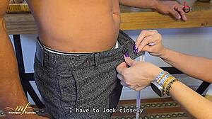 I caught the milf dressmaker failing, so I fucked her hard. Brandon Cruz and Monique Fuentes clash.