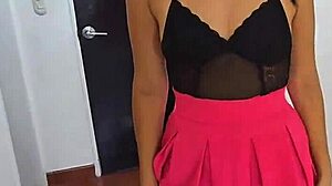 I Couldn't Resist My Stepdaughter's Great Butt In Pink Skirt