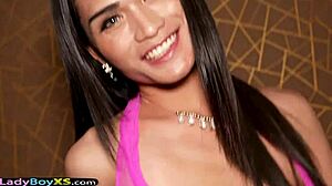 the flat chested thai ladyboy gets fucked really hard in pov