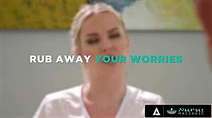 nuru massage features a cute masseuse delivering hot happy endings with cumshots in an oiled compilation