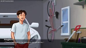 Big Titted Milf Plays With Horny Guy In Garden!