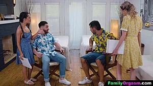 Submissive Stepdaughters Give Massage To Stepdads