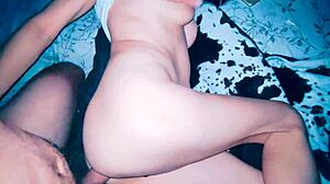 in the bedroom, this wife dares to experiment with anal play