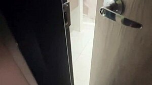 Perverted Stepdad Follows Juicy Stedaughter to Bathroom