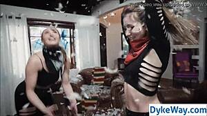 the realtor looks down on the married lesbians at the wedding