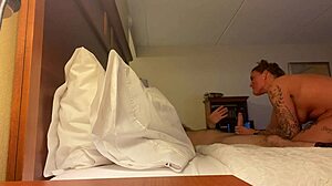 i deep throat my big cock in a hotel room