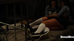 Betrayed cargo of young 18+ innocents licked and fingered by mistress