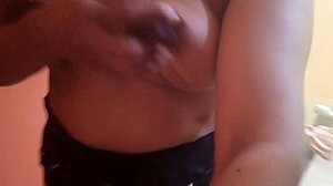 Big ass stepdaughter cleans house for old stepfather