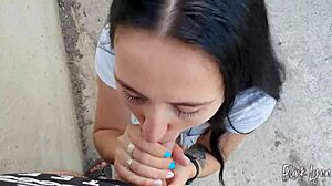 She Said, 'Film My Blowjob Skills with This Huge Cock Outdoors.'