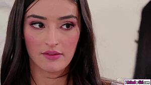 sexy teen 18+ getting licked by her bff and stepmom in a hot threesome