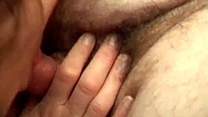 69-Year-Old European Sucks Dildo on Ass