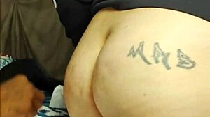 Perverted step brother gropes and fucks step sister's ass.