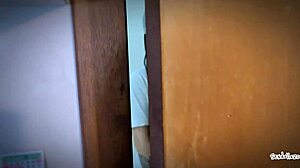 pov i secretly called my neighbor for a quick suck on the stairs