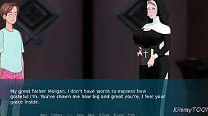 Nun's tight pussy fucked by huge cock in church confession