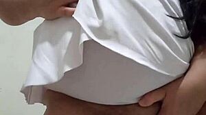 brazilian chubby solo masturbates with vibrator announcing orgasm